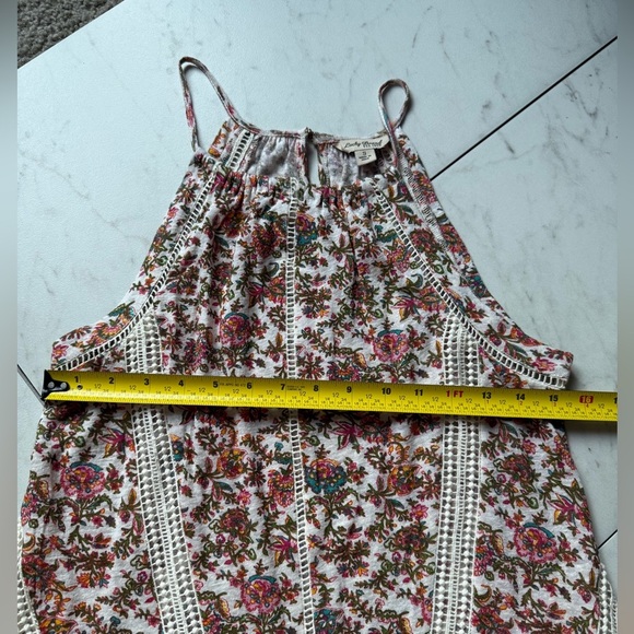 LUCKY BRAND Y2K floral tunic tank; size small - Picture 4 of 6